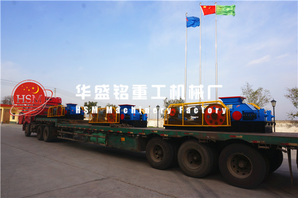 610x400型對輥破碎機(jī)三臺(tái)連發(fā)